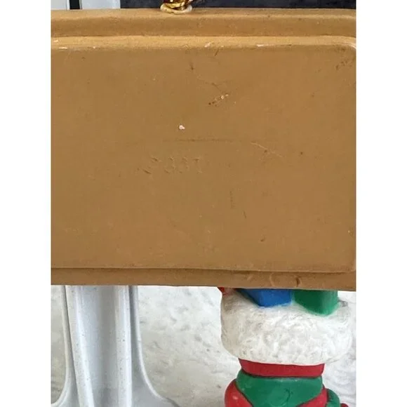 Gibson Christmas Collectibles Mouse Chalkboard Terrific Teacher Ornament 1994 3” - Picture 4 of 7